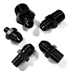 Adaptateur de filetage AN vers NPT pour course automobile, raccord de conversion en aluminium pour refroidisseur d'huile et ligne de pompe à carburant, personnalisation disponible - Product Image 3