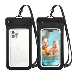 Custom Logo Waterproof Bag For Mobile Phone PVC Floating Universal Outdoor Water proof Phone Case Bag Pouch
