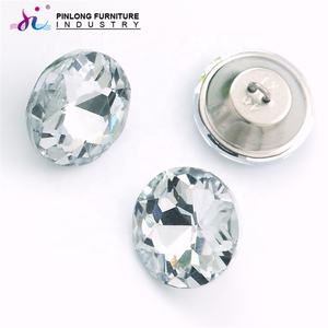 Accessoires de meubles populaires de haute qualité en gros Boutons en cristal de rembourrage de qualité supérieure Boutons de canapé en verre - Product Image 2