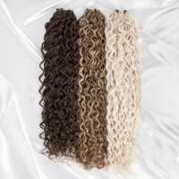 Extensions de cheveux humains Leshine en gros, tissages bouclés de qualité supérieure, 20g, provenant d'un seul donneur, tissage coupable