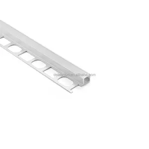 33*11mm rivestimento in piastrelle bordo in marmo profilo in alluminio a LED profilo in gesso muro a secco per striscia LED 8-10mm