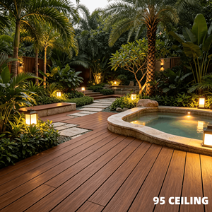 Dalles <span class=keywords><strong>de</strong></span> terrasse extérieures en WPC, sans entretien, sans peinture, imperméables, écologiques, à grain <span class=keywords><strong>de</strong></span> <span class=keywords><strong>bois</strong></span> moderne, remplaçant le <span class=keywords><strong>bois</strong></span> traité, durables - Product Image 1