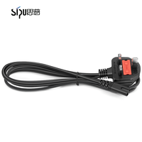 Câble d'alimentation SIPU à 2 broches, prise UK C7, cordon d'alimentation universel UK pour PS4 PS5 Xbox TV