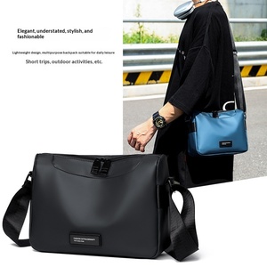 Cross-border Minimalist <b>Small</b> PU Crossbody <b>Bag</b> Men High-end Large-capacity Breathable Versatile Outdoor Commuting Travel Street - Product Image 2