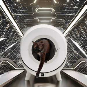 Bac à litière automatique intelligent Younihao pour chat, personnalisable, extra large, en plastique, autonettoyant, accessoire pour bac à litière pour chat - Product Image 3