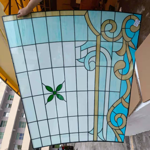 <span class=keywords><strong>Puerta</strong></span> delantera de <span class=keywords><strong>cristal</strong></span> manchado personalizada, <span class=keywords><strong>precio</strong></span> barato, proveedores de China - Product Image 1