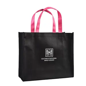 Wholesale Promotional Eco Pp Non-woven Printed Tote Shopping Bag Reusable Printable Grocery Non Woven Shopping Bags With Logo