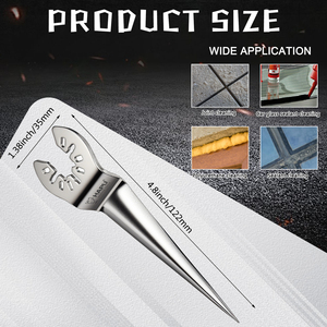 5-Pack caulking <span class=keywords><strong>scraper</strong></span> dao động đa công cụ thép không gỉ lưỡi dao để loại bỏ chất bịt kín cửa sổ Putty <span class=keywords><strong>Sealant</strong></span> - Product Image 2
