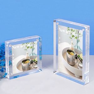 Bloque de Fotos Acrílico Transparente Personalizado al por Mayor, Mini Marco Magnético Deslizante con Impresión UV, Manualidades de Plástico para Sublimación - Product Image 4