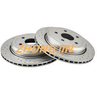 330mm geschlitzte gebohrte hintere Bremsscheiben für Jeep Grand Cherokee 2011-2021 Dodge Durango 2011-2023