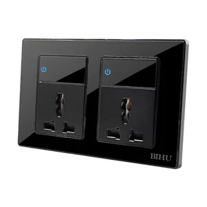 Hot sale 13A double multi socket with led indicator