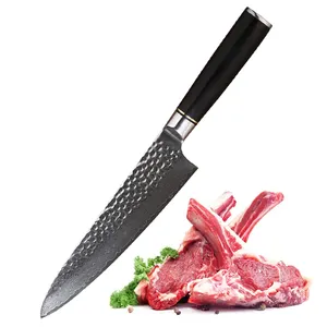 Multifunction japanese damascus knife chef knife 8 inch Ebony wood Handle Kitchen Knife