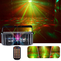 Luz Láser LED Activada por Sonido, Efecto Mariposa de Siete Colores, para KTV, Fiestas, Discotecas, Control DMX512, Regulable