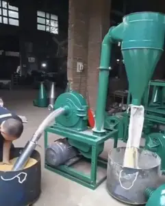 Automatic Bag Filling Self Priming Corn Grain Maize Grinder Animal Feed Hammer Mill Crusher Machine 1.5 Ton/h