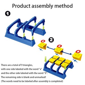 2025 nuovo stile giocattolo per bambini sacchetto di fagioli educativo per interni genitore-bambino interattivo lancio Sandbag a griglia nove quadrati - Product Image 3
