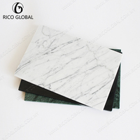 Collection de plats, plateaux et bols décoratifs en marbre vert malaisien OEM PL-002B-INGR pour ensembles de salle à manger tendance
