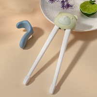 Baguettes d'apprentissage pour enfants en gros, lapin, éléphant, poussin, dessin animé, baguettes d'apprentissage avec support, baguettes d'apprentissage pour enfants