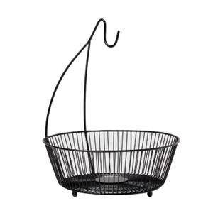 Nouveauté Corbeille à fruits en métal enduit de poudre noire Centres de table pour le dîner Corbeille à fruits pour prix de gros - Product Image 1