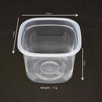 Sulide Vente en Gros Biscuits Desserts Boulangerie Boîtes d'Emballage Carrées en Plastique PP Conteneurs Alimentaires de Qualité Alimentaire Jetables pour Gâteau