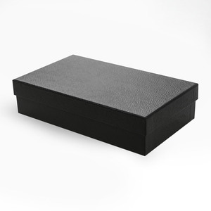 <b>Black</b> Rectangle Jewelry Storage <b>Box</b> with Lid Elegant Plain Design for Gift Packaging Product from Thailand - Product Image 2