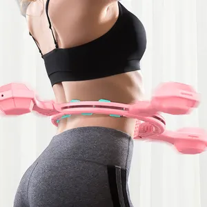 Aro hula loop para cintura massagem, contador eletrônico inteligente, removível, para adultos