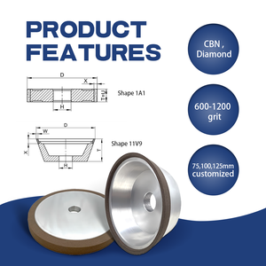 RUIZUAN, herramientas médicas de diamante personalizadas, muela abrasiva, dispositivo médico, muela abrasiva, resina CBN, taladro óseo, muela abrasiva - Product Image 3