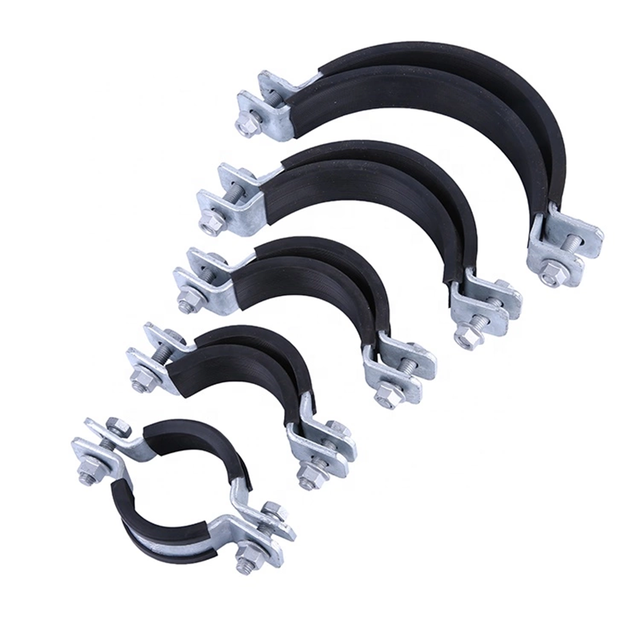 Custom Size  HDMP Rubber Pipe Clamp Conduit Clamp