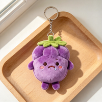 Porte-clés en peluche personnalisé, pendentif en coton PP doux, OEM ODM, cadeau promotionnel en gros