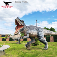 Modèle de dinosaure T-Rex animatronique pour équipement de parc, dinosaure réaliste
