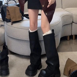 Bottines hautes pour femmes, bottes pointues à la mode pour femmes - Product Image 2