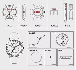 Đồng Hồ Mới, Đồng Hồ Thạch Anh Đa Chức Năng, Đồng Hồ Đeo Tay Nam - Product Image 5