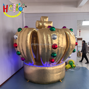 Modèle de couronne d'empereur romain gonflable personnalisé et luxueux, activité publicitaire, ballon de couronne gonflable - Product Image 2