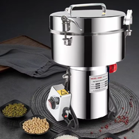 Moulin à Grains Commercial, Broyeur à Poudre d'Épices, Moulin à Café en Acier Inoxydable, Broyeur Électrique Professionnel d'Épices