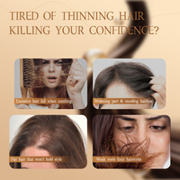 Serum Rambut Biotin Air Rosemary Wijen Hitam untuk Rambut dan Alis, Perawatan Kulit Kepala Anti-Rontok, Cepat Menebalkan