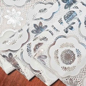 Boen ren Khăn Trải Bàn Nhựa Ren khăn trải bàn thêu Khăn trải bàn cho đám cưới Tiệc nhà khách sạn bên - Product Image 2