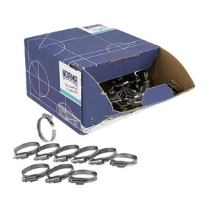 Selle à boîtier court en acier galvanisé zingué entraînement à vis sans fin Europe vis à vis sans fin collier de serrage à ressort métrique collier de serrage - Product Image 1