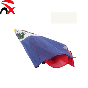 Sciarpa Quadrata alla Moda 55*55cm <span class=keywords><strong>in</strong></span> Cotone con Bandiera di Haiti, Foulard per Capelli per Uomo e Donna, Idea <span class=keywords><strong>Regalo</strong></span> - Product Image 2