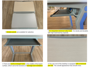 Juegos <span class=keywords><strong>de</strong></span> escritorio y sillas para estudiantes dobles <span class=keywords><strong>de</strong></span> <span class=keywords><strong>dos</strong></span> asientos modernos, muebles <span class=keywords><strong>de</strong></span> aula <span class=keywords><strong>de</strong></span> escuela secundaria <span class=keywords><strong>de</strong></span> buena calidad - Product Image 6