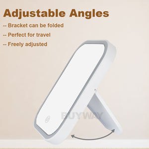 Настольное складное зеркало для макияжа оптом, косметическое зеркало с подсветкой LED, компактное дорожное зеркало для макияжа - Product Image 3