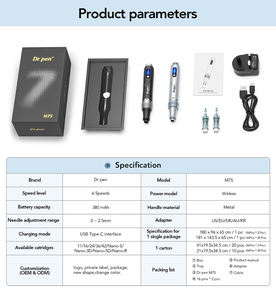 Nuevo <span class=keywords><strong>Dr</strong></span>. <span class=keywords><strong>Pen</strong></span> M7S Profesional Inalámbrico con Cartucho de 16 Pines para Uso Doméstico, Cuidado de la Piel MTS - Product Image 6