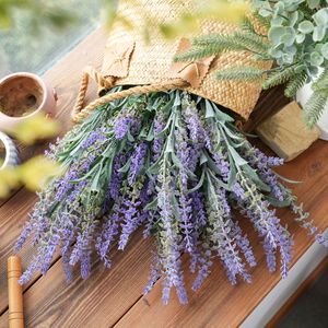 Flor Artificial de Lavanda CallaFloral, Rama Individual, Plástico Morado, Decoración de Interiores, Manualidades para Bodas - Product Image 1