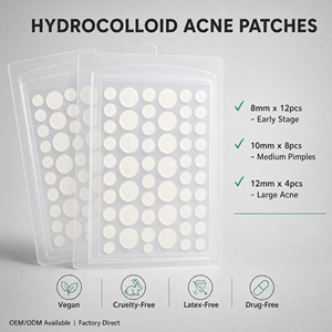 Parches para el Acné con Ácido Salicílico de Grado Médico, Parches Hidrocoloides para el Tratamiento de Granos, Control de Grasa, Adhesivos Invisibles para el Cuidado de Imperfecciones - Product Image 6