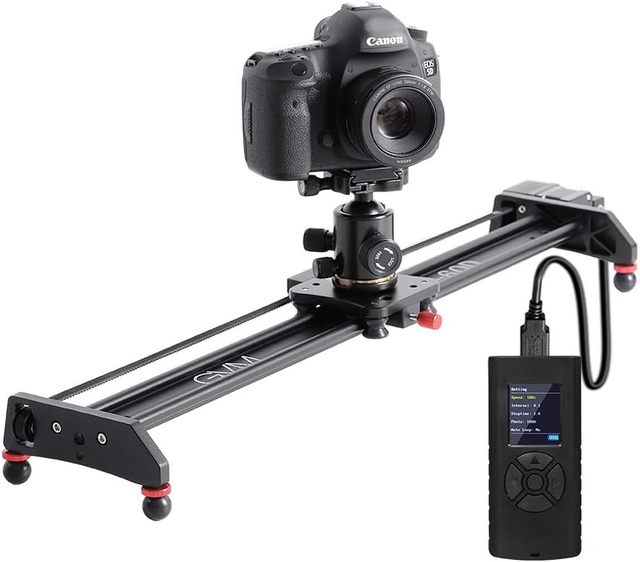 GVM GT-60D Motorized Camera Slider Video Rail Track Dolly with Controller Video Shooting Time-Lapse Aluminum Alloy Video Slider