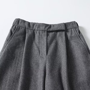 SHENZHU Women 2024 Autumn New Fashion Straight Plate <strong>Wool</strong> <strong>Pants</strong> Vintage High Waist Zipper Fly Female Ankle Trousers - Product Image 3