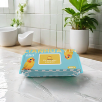Papier toilette humide soluble dans l'eau pratique et confortable pour le nettoyage des enfants-Vente en gros