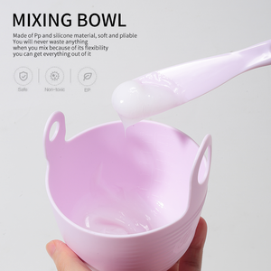 LMLTOP Ensemble de bols de <span class=keywords><strong>masque</strong></span> en silicone Brosse de <span class=keywords><strong>masque</strong></span> Cuillère Applicateur de costume Diy 4 Pcs Spa Facial Mask Mixing Bowl <span class=keywords><strong>Kit</strong></span> SY576 - Product Image 5