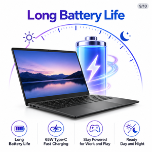 Ultrabook Slim Laptop AMD Ryzen 7 <span class=keywords><strong>7735HS</strong></span> 15,6 Zoll FHD 16GB LPDDR5 256GB SSD Win11 Office 2024 Fingerabdrucksensor WiFi6 Notebook SKD CKD - Product Image 6