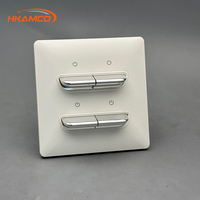 Prise murale élégante double pôle 20A avec ports USB-A et Type-C, en matériau PC durable, coloris Or, Blanc, Noir, Gris (norme britannique)