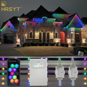 HRSYT - Contrôle par application intelligente avec contrôleur - Lumières de Noël extérieures permanentes - Rail de lumières - 48V - Lumières ponctuelles pour la <span class=keywords><strong>maison</strong></span> - Product Image 1