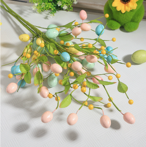 DAMAI Wholesale <b>Easter</b> Decor Foam Egg Flower Bouquet Picks Sticks Floral Arrangement Decor for Party Tabletop <b>Ornament</b> Supplies - Product Image 4